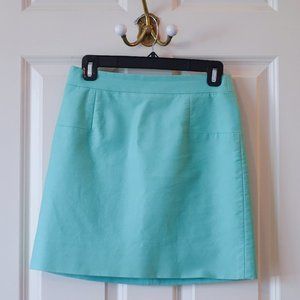 J.Crew Turquoise H-Line Skirt